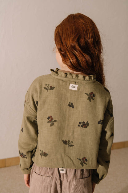 【予約販売】 OLYMPE BLOUSE - GREEN ALOE / BLACKBERRIES [STUDIO BOHEME] (25AW) 【2025年9月中旬以降入荷予定】