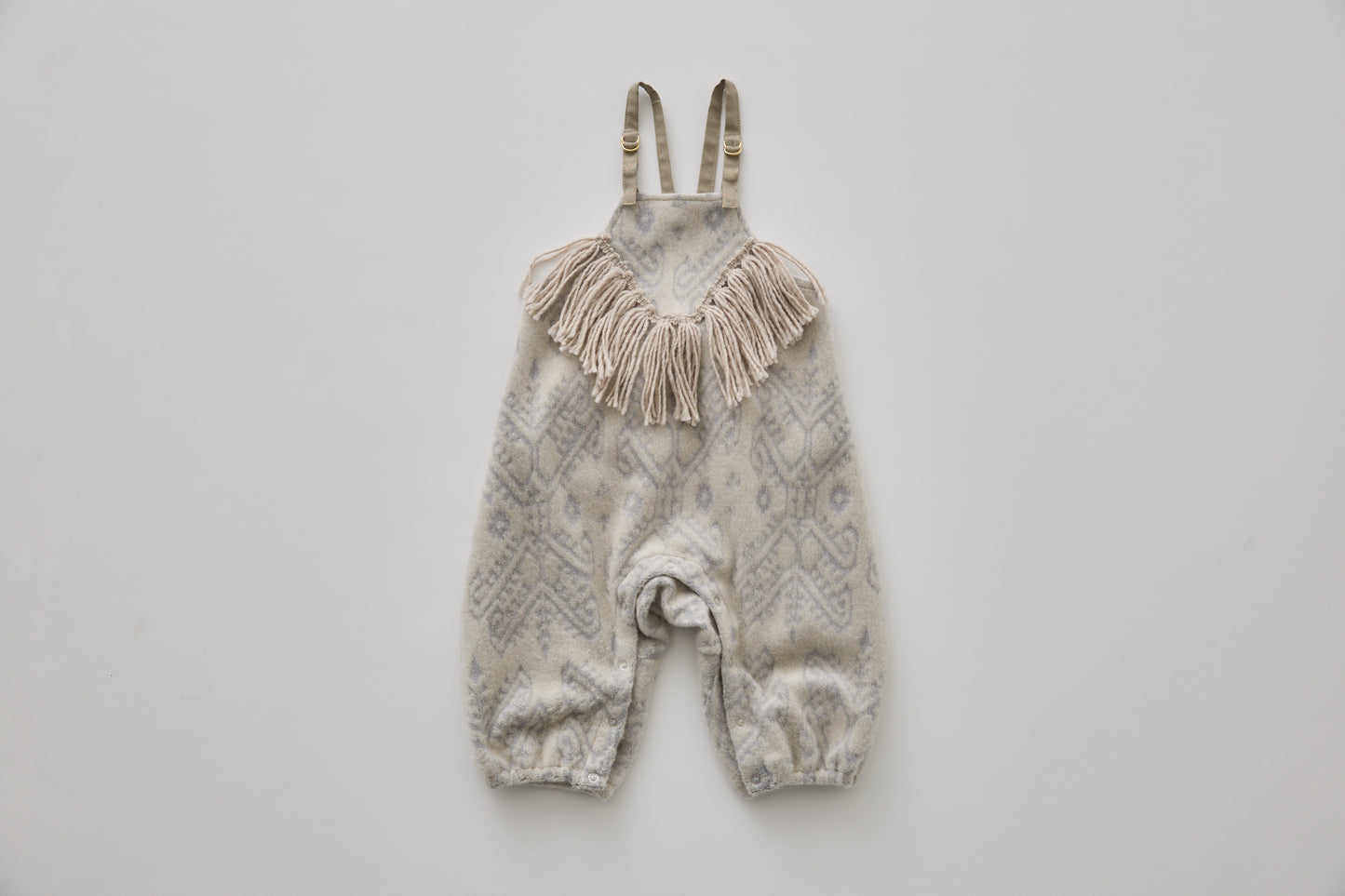Snow Jacquard Rompers - Ivory [eLfinFolk / エルフィンフォルク] (25AW•Drop2)【2025年9月中旬以降発送予定】