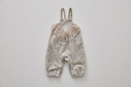 Snow Jacquard Rompers - Ivory [eLfinFolk / エルフィンフォルク] (25AW•Drop2)【2025年9月中旬以降発送予定】