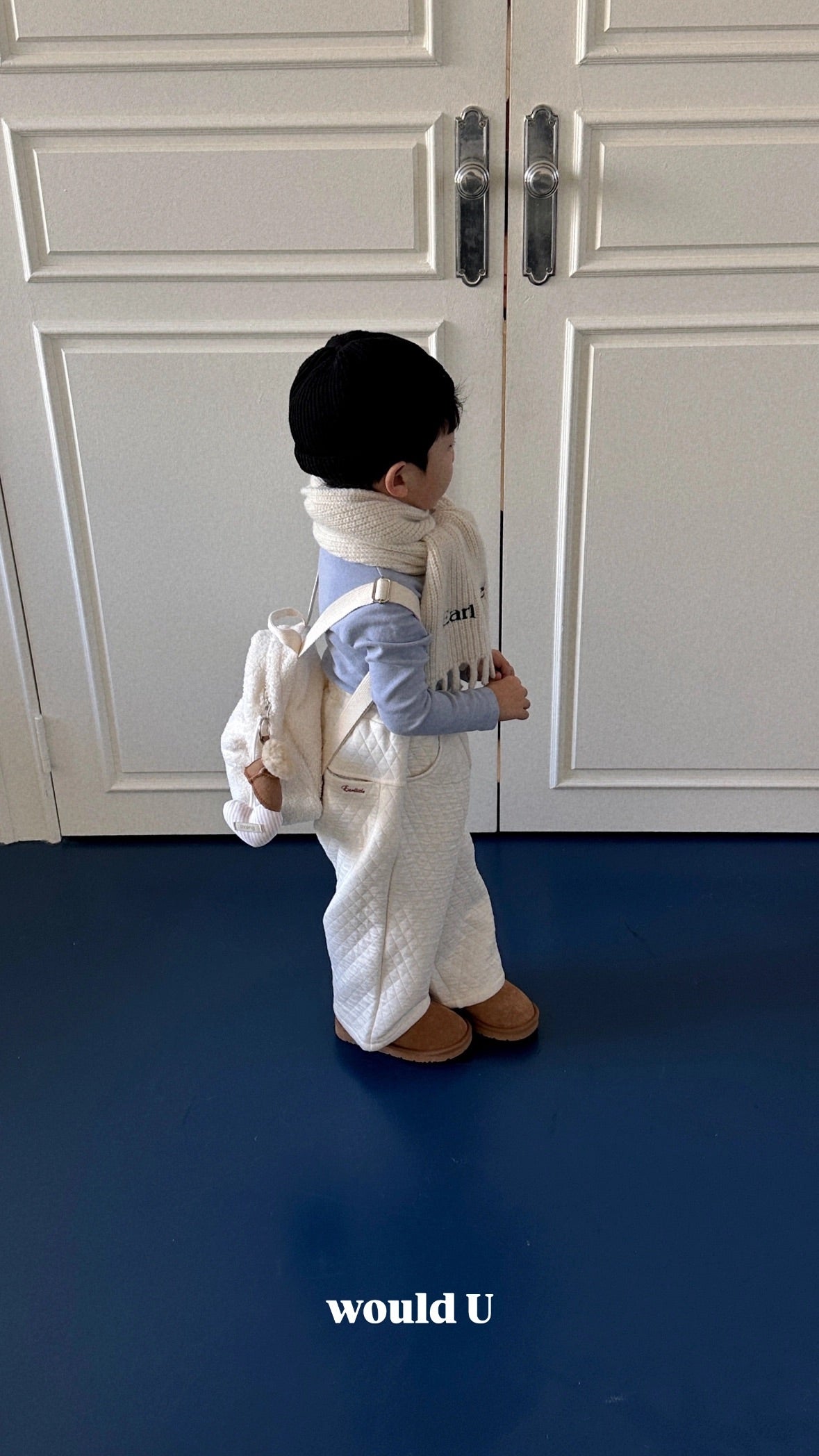 【オーダー会】Wouldu Teddy Back Pack - Ivory [wouldU]【2026年1月上旬以降順次お届け予定】
