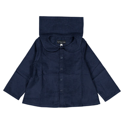 【オーダー会】 Shirt MONCEAU - velvet blue [Maison Marelle](25AW Drop1) 【2025年12月中旬以降発送予定】