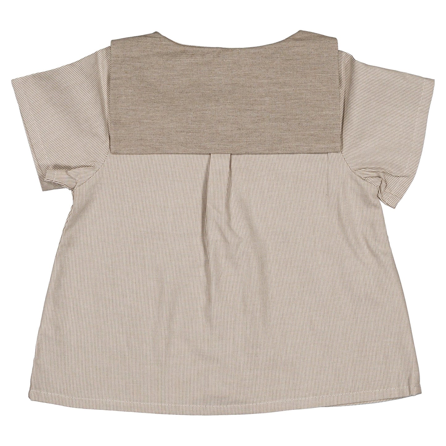 Shirt MONCEAU - beige fine stripes [Maison Marelle](25SS DROP2)