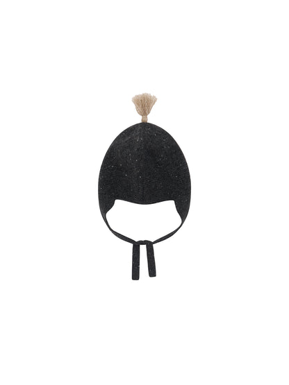 Charcoal contrast Tassel Hat [Organic Zoo](26AW)drop1