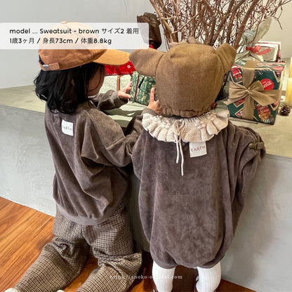 【26年11月オーダー会】 Baby Sweatsuit [EARTH THE ARCHIVE] (全5色) 【2026年3月上旬以降お届け予定】