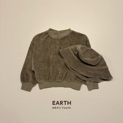 [EARTH] Volume sweatshirts (khaki)