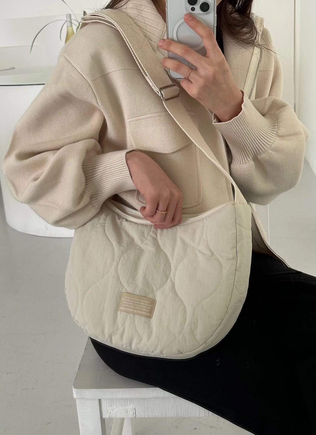 【オーダー会】Couple Cross Bag - Cream Beige [wouldU]【2026年1月上旬以降順次お届け予定】