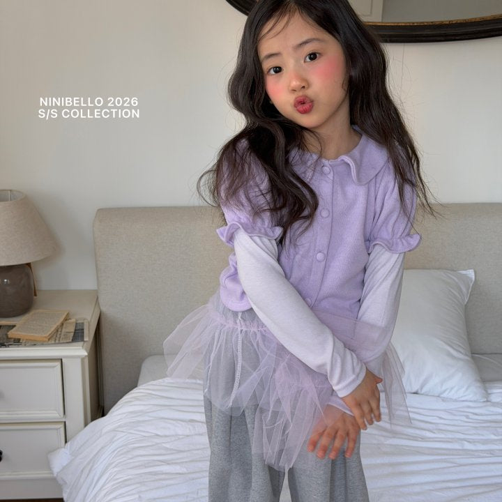 【予約販売】ballerina tutu tee [NINIBELLO] (26SS)【2026年2月下旬以降順次発送】