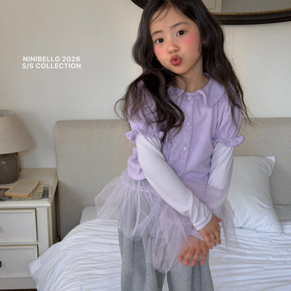 【予約販売】ballerina tutu tee [NINIBELLO] (26SS)【2026年2月下旬以降順次発送】