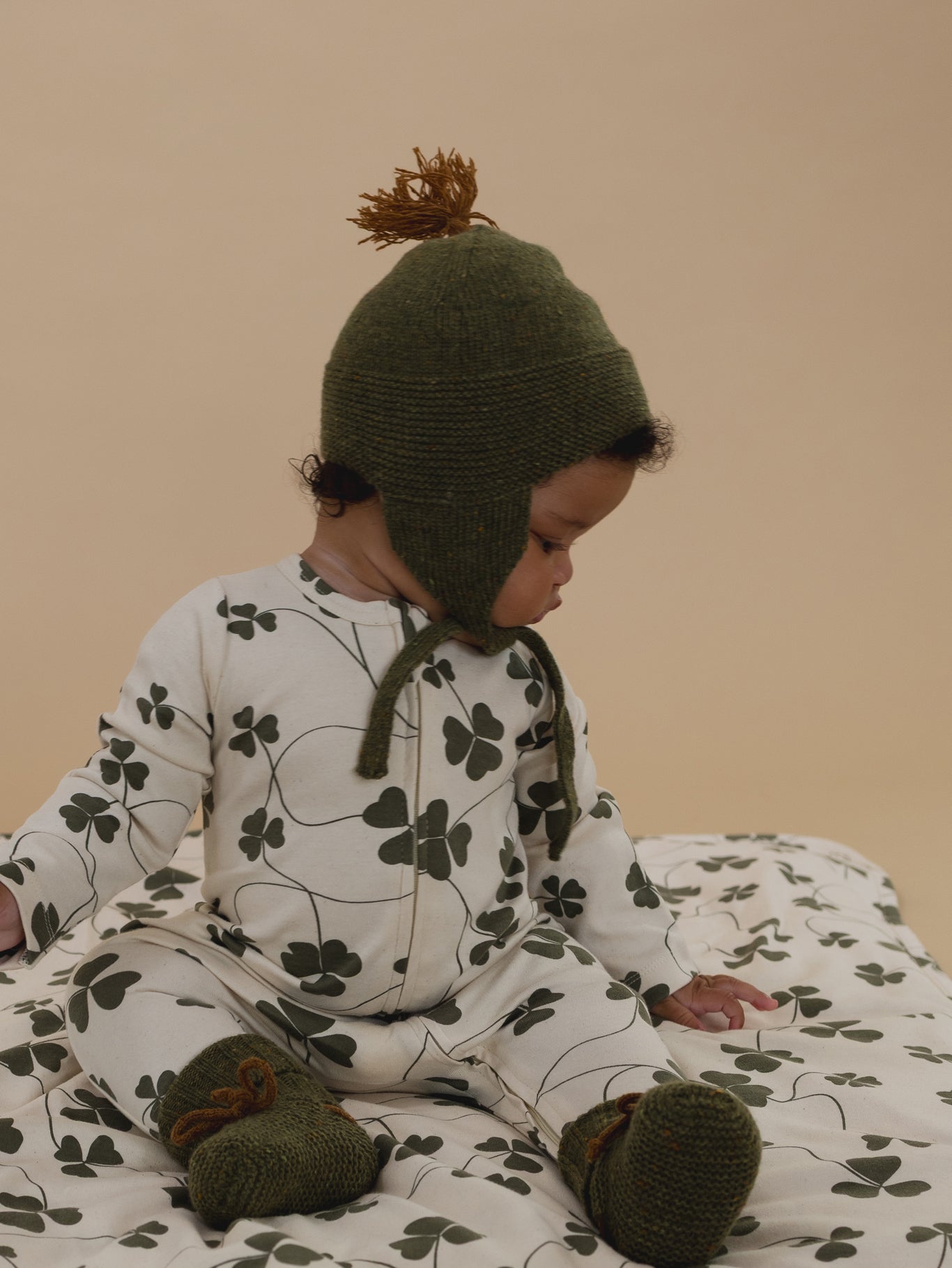 FOREST CONTRAST TASSEL HAT [organic zoo] (25AW)