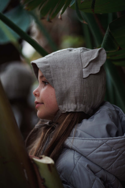 【オーダー会】'RED PANDA' LINEN BONNET [SHOMKA] 【2026年4月中旬以降順次発送】