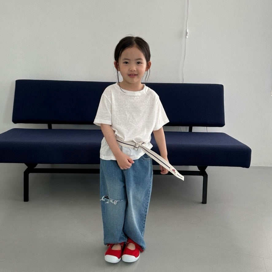 [digreen] cutting denim pants (midium blue) - SS24