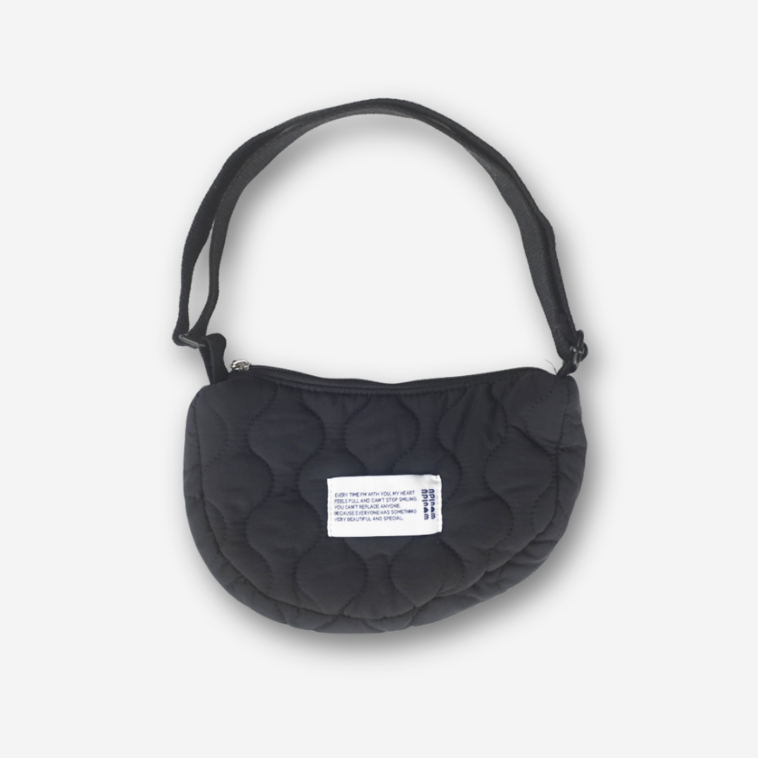 【オーダー会】Couple Cross Bag - Black Beige [wouldU]【2026年1月上旬以降順次お届け予定】