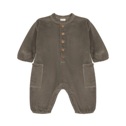 [STUDIO BOHEME] CORDUROY BIG PAPI JUMPSUIT / TURTLE GREEN
