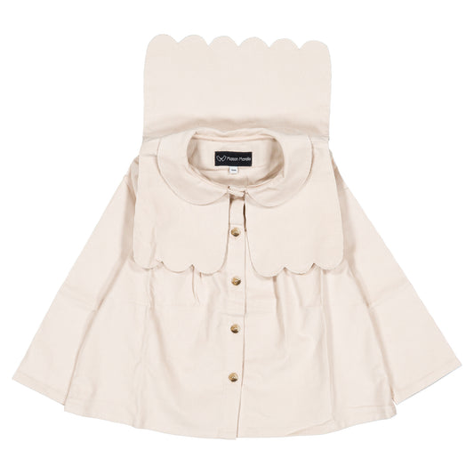 【オーダー会】 Blouse GRENELLE - velvet beige [Maison Marelle](25AW Drop1) 【2025年12月中旬以降発送予定】