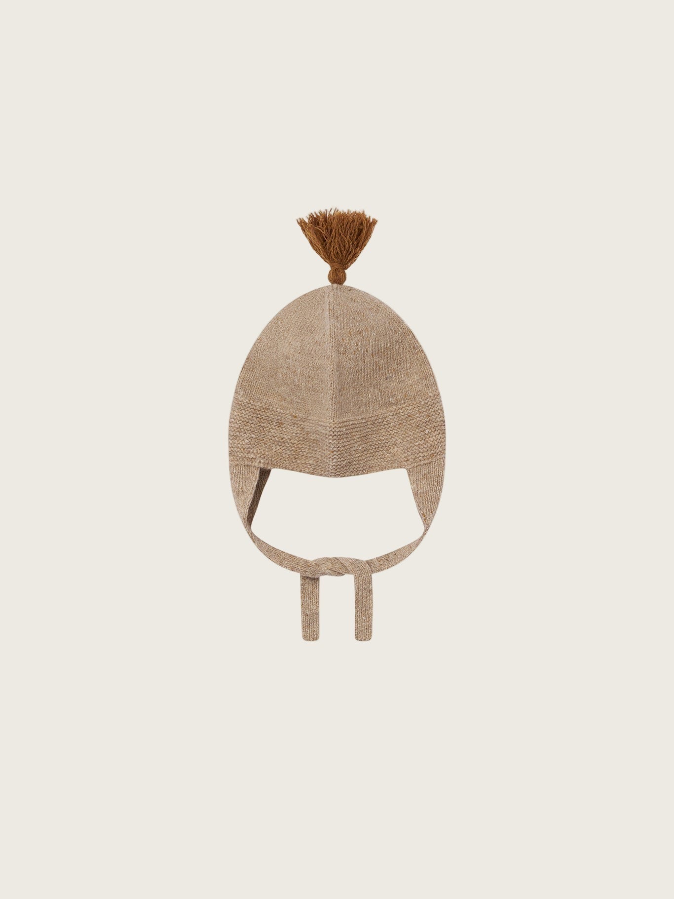 OATMEAL CONTRAST TASSEL HAT [organic zoo] (25AW)