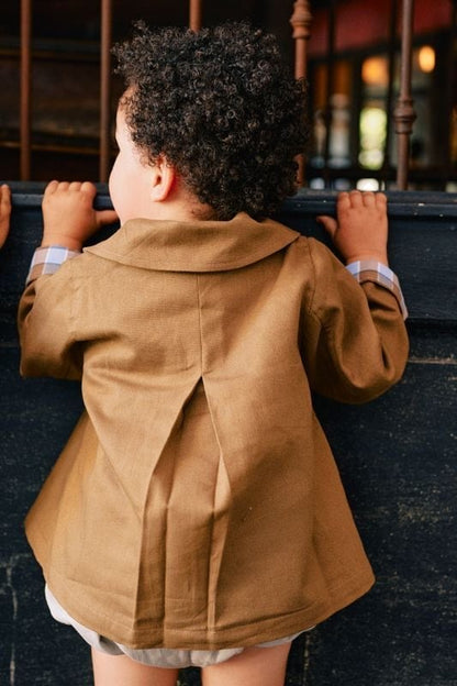 Jacket mid season VERNNEUIL - HONEY BROWN [Maison Marelle](25SS DROP2)