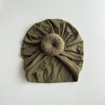 donut turban / khaki