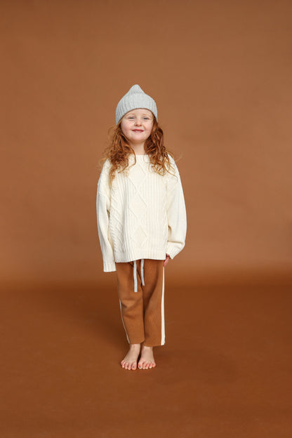 Ribbed Pixie Beanie - Grey Marle [GROWN](25KIDS CLUB)