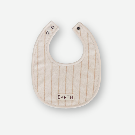 Organic Bib - Beige Stripe [EARTH THE ARCHIVE] (26AW)