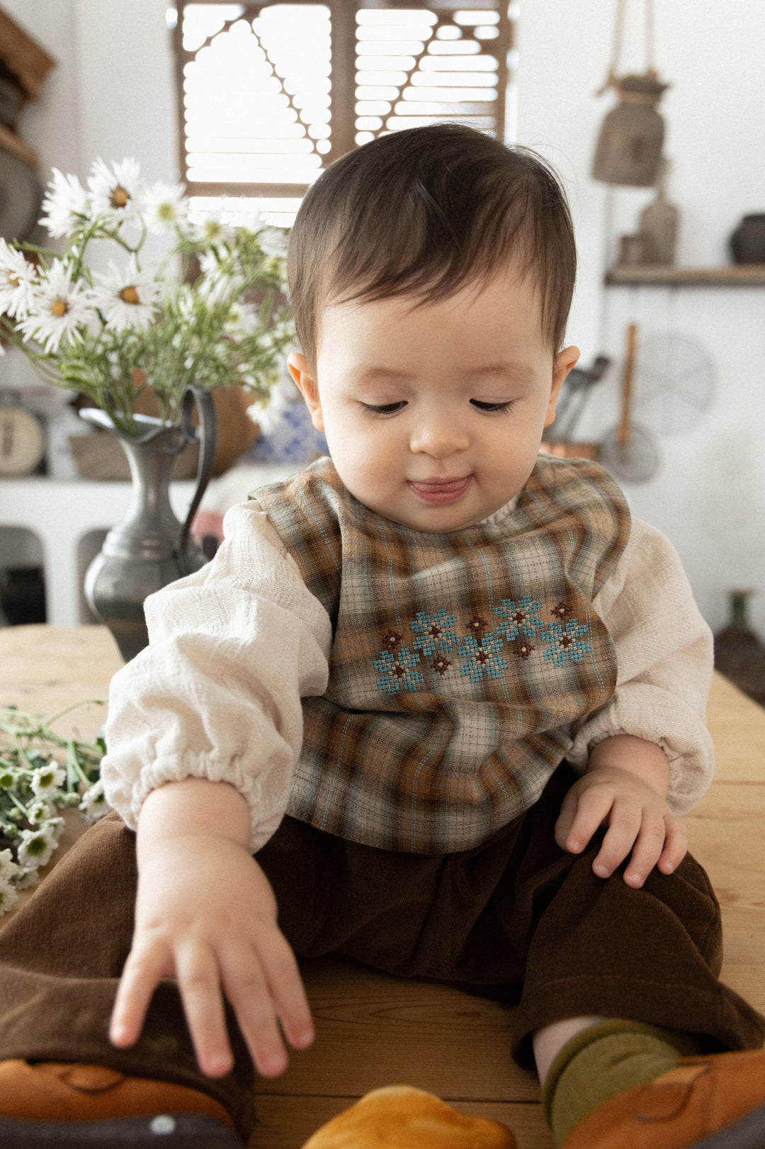 Forest Check Vest  [Doucement] (25AW)【2025年10月下旬以降お届け予定】