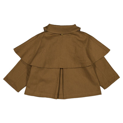 Jacket AMOVIBLE cape SHERLOCK- HONEY BROWN [Maison Marelle](25SS DROP2)