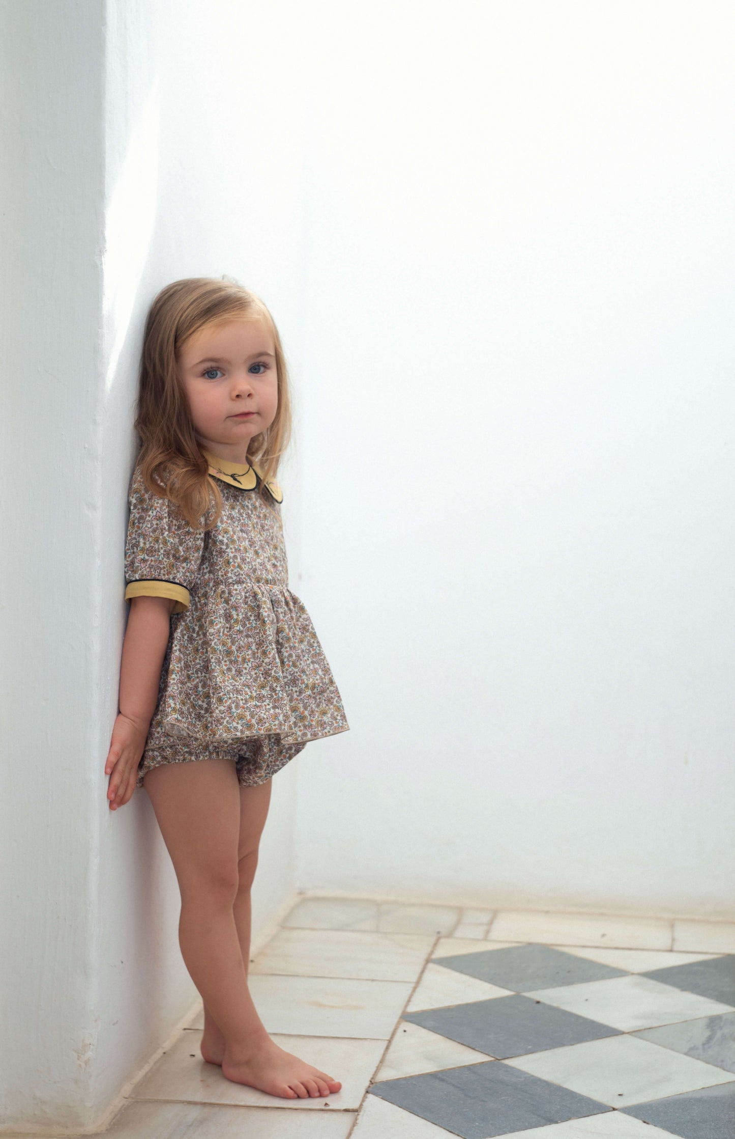 Rompers with frill skirt - Cashmere [Popelin] (25SS)