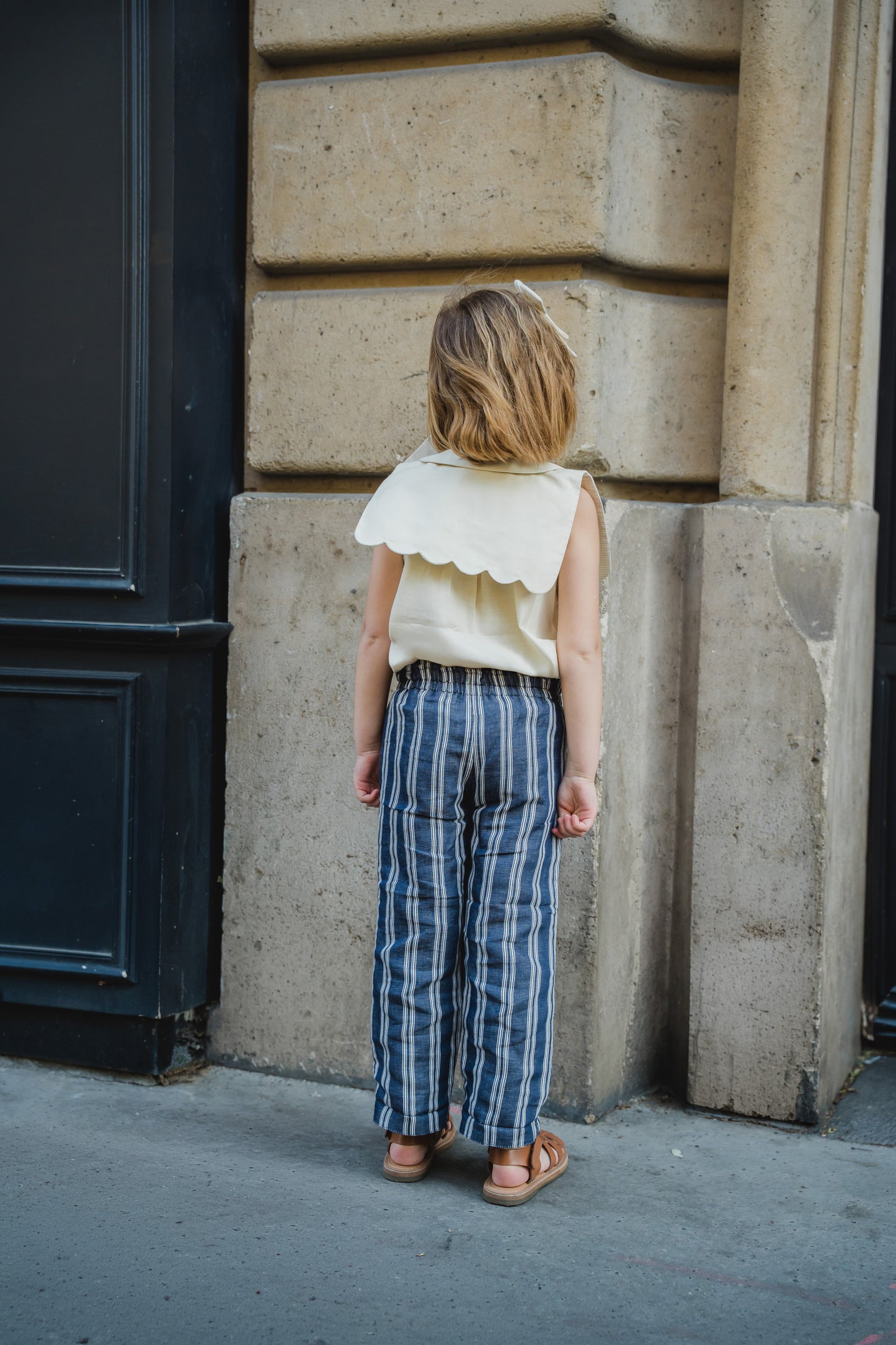 Pants LEBON - velvet blue [Maison Marelle] (26SS)