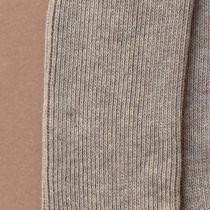 Retro Ribbed Footed Tights - Peanut Blend