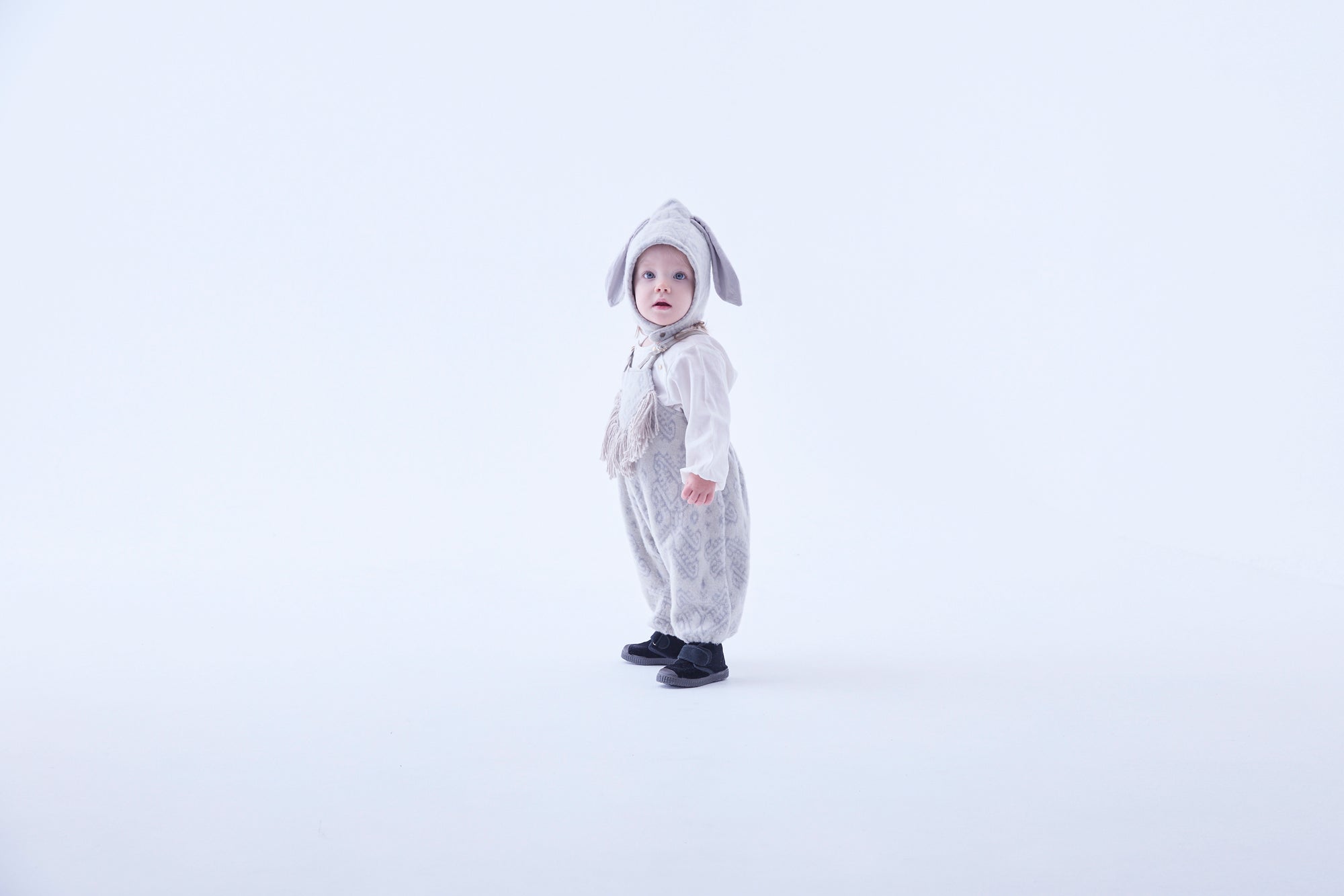 Snow Jacquard Rompers - Ivory [eLfinFolk ] (25AW•Drop2)