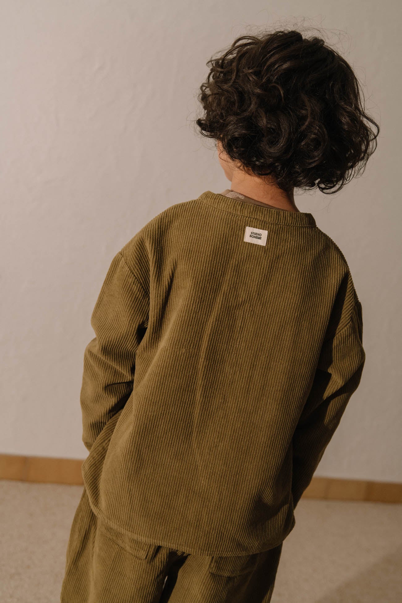 JIM SHIRT - GREEN NUTRIA [STUDIO BOHEME] (25AW)