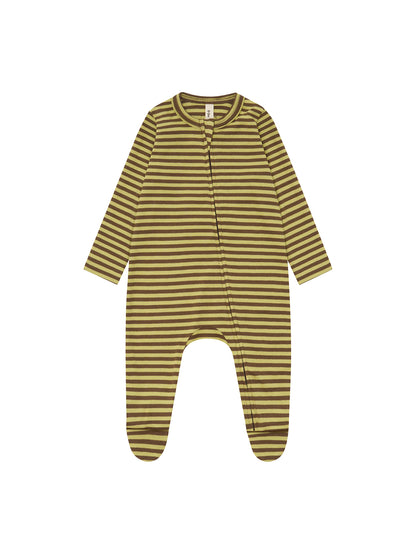 Chicory Stripes Zip Sleepsuit [Organic Zoo](26AW)drop1