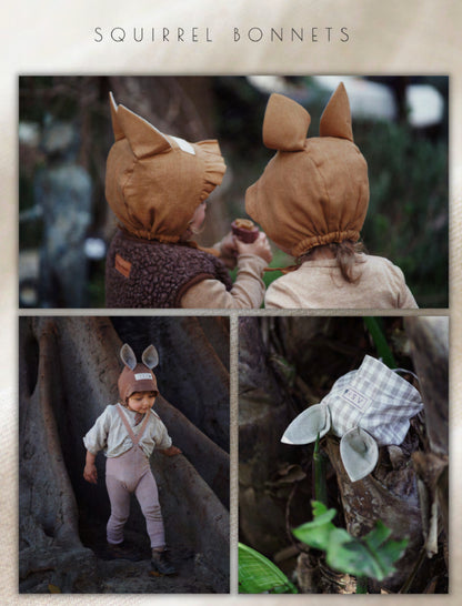 【オーダー会】[ASH generation] SQUIRREL BONNET (linen) 【2024年5月中旬以降順次発送】