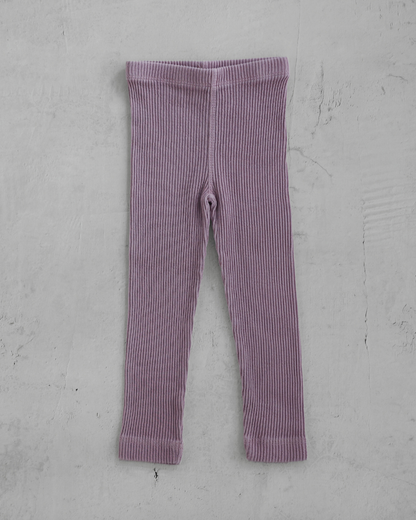 Ribbed pants - Cotton Lavender [EARTH THE ARCHIVE] (26AW)