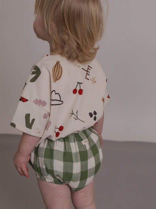 Dill Gingham Shortie [organic zoo] (26SS)