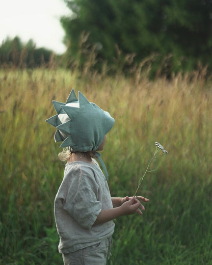 【オーダー会】[ASH generation] CROCODILE BONNET (linen) 【2024年5月中旬以降順次発送】