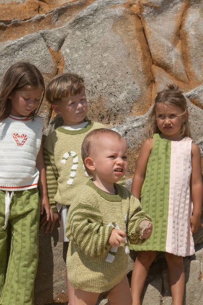 Organic Candy Cane Christmas Jumper [GROWN] (25HOL)