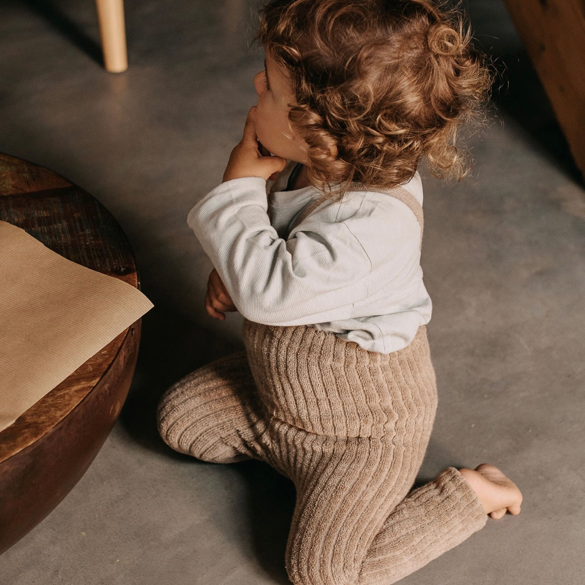 Granny Teddy Footless Tights With Braces - Peanut Blend [SILLY Silas]
