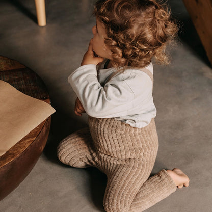 Granny Teddy Footless Tights With Braces - Peanut Blend [SILLY Silas]