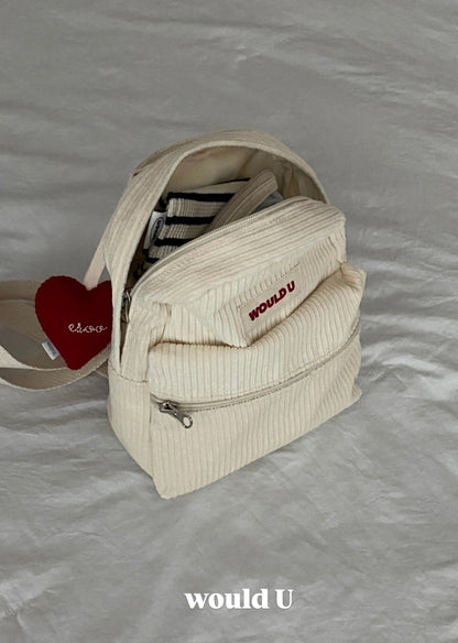 【オーダー会】Wouldu Corduroy Back Pack - Cream [wouldU]【2025年11月下旬以降順次お届け予定】