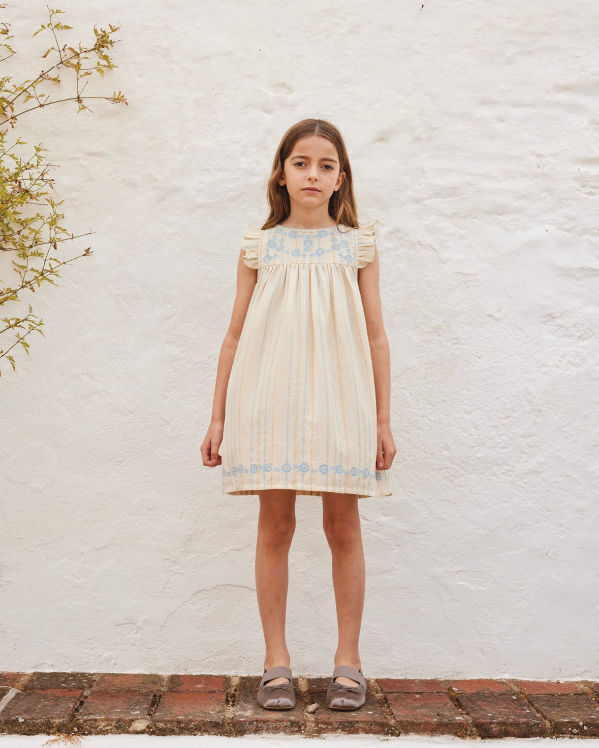 bebe organic ワンピース 3y 25AW】Bebe Organic(べべオーガニック)Lissy Apron Dress Geometric