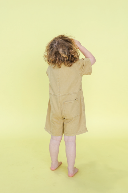 Summer Short Boilersuit - Mustard [GROWN] (25SS)