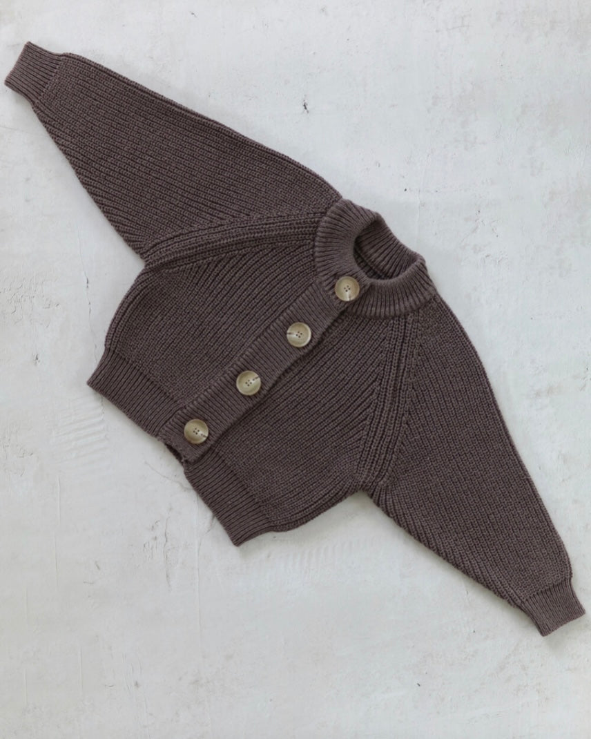 Knit cardigan - Brown [EARTH THE ARCHIVE] (26AW)