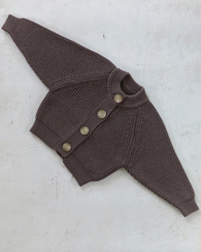 Knit cardigan - Brown [EARTH THE ARCHIVE] (26AW)
