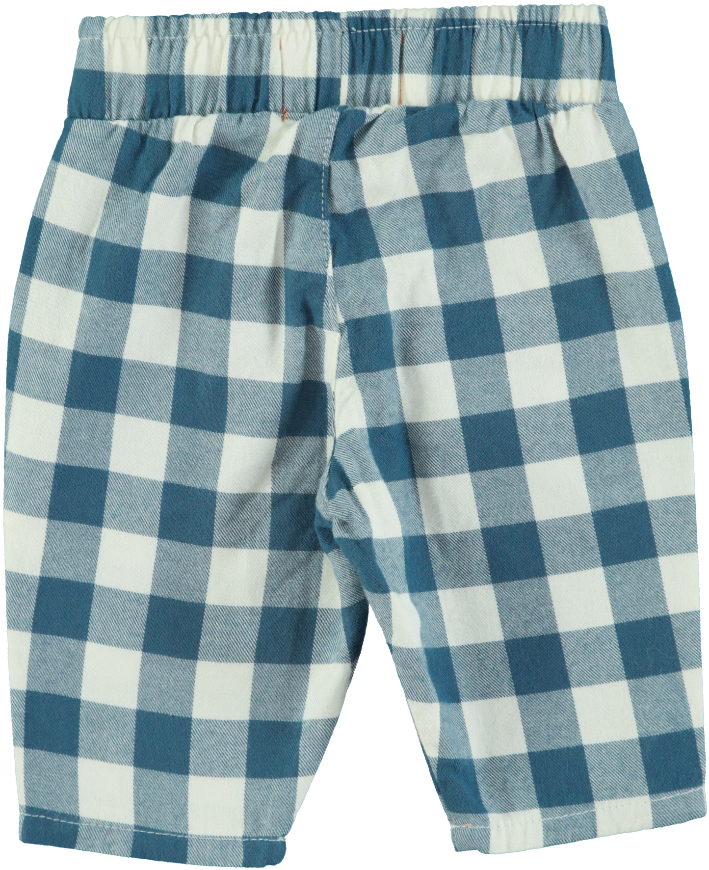 UNISEX TROUSERS - BLUE & WHITE CHECKERED [piupiuchick] (25AW)