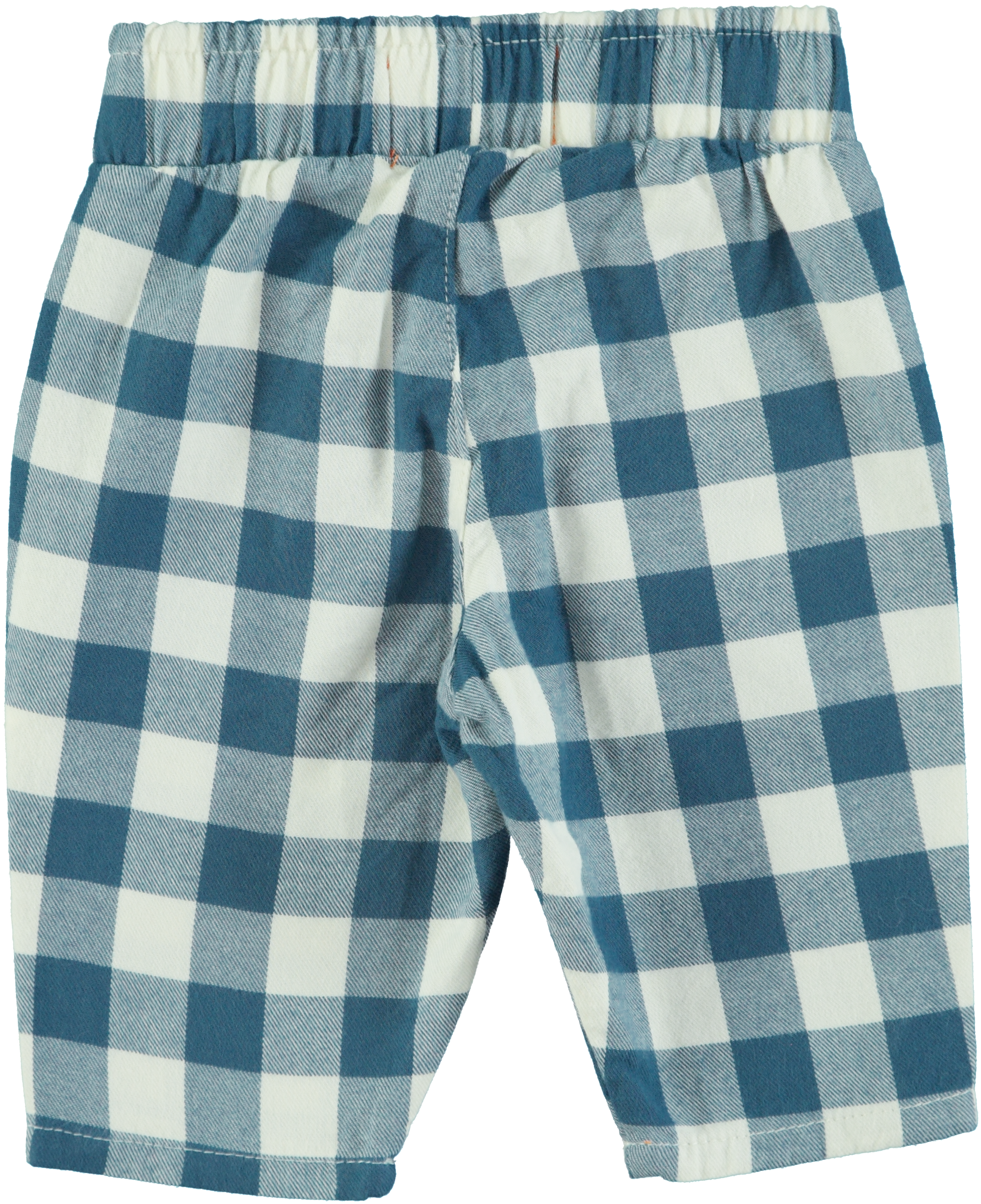 UNISEX TROUSERS - BLUE & WHITE CHECKERED [piupiuchick] (25AW)