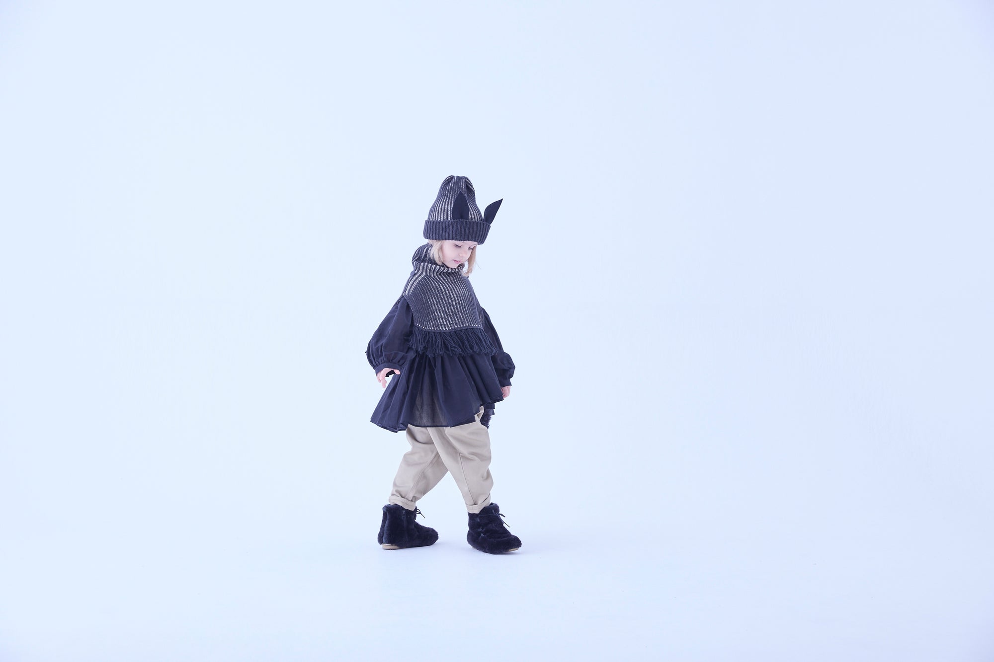 Beast Beanie Ⅱ by CA4LA - Black [eLfinFolk ] (25AW•Drop2)