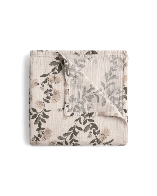 Muslin Swaddle Blanket - HONEYSUCKLE [garbo&friends]