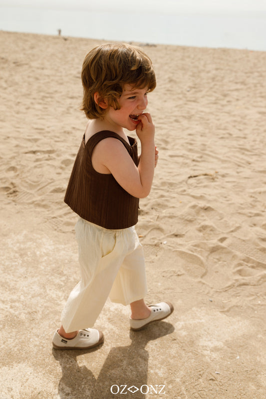 Summer Leaf TOP - brown  [OZONZ] (25SS)