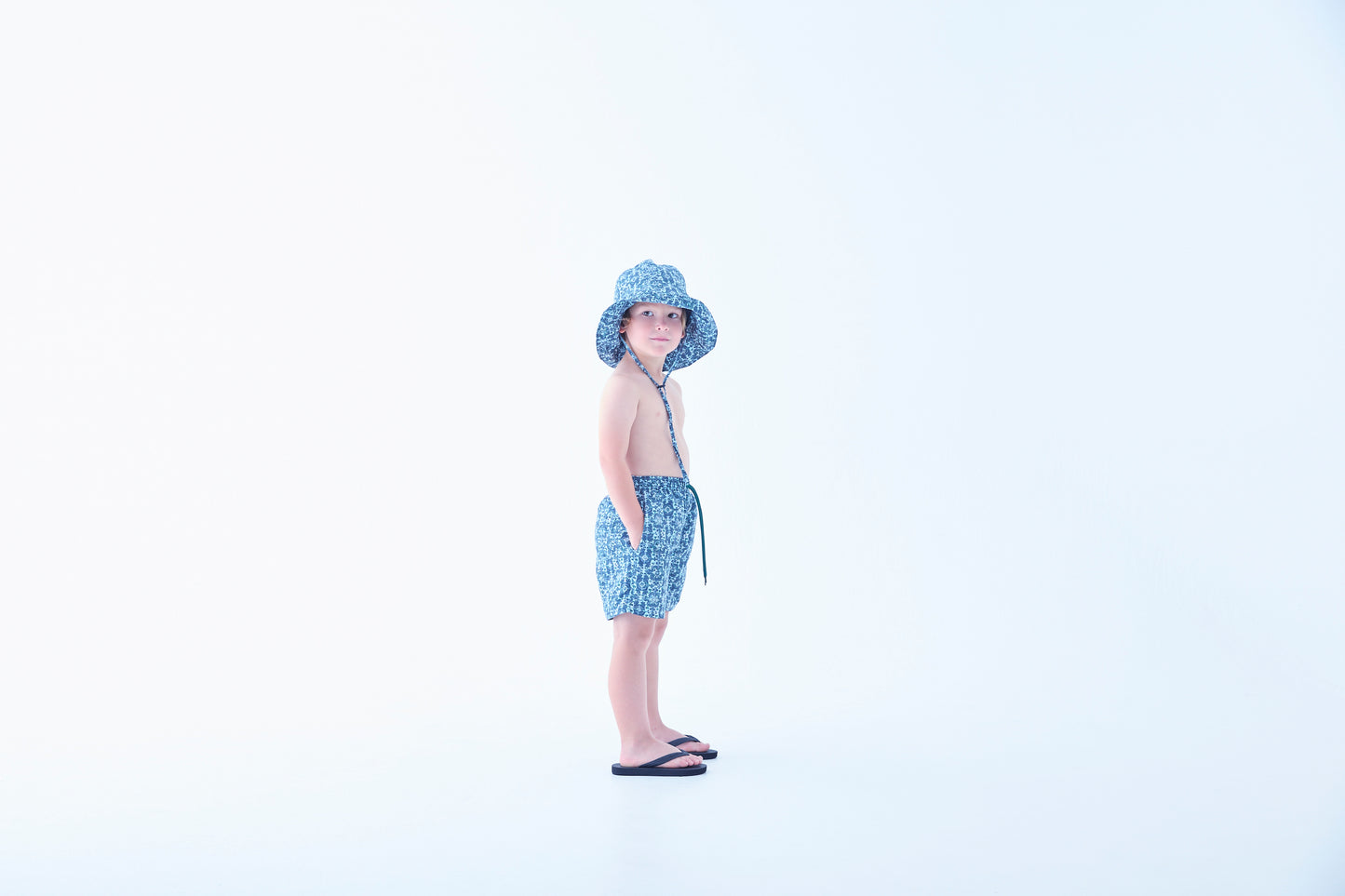 Old Tile Pattern Boys Surf Shorts [eLfinFolk] (26SS)