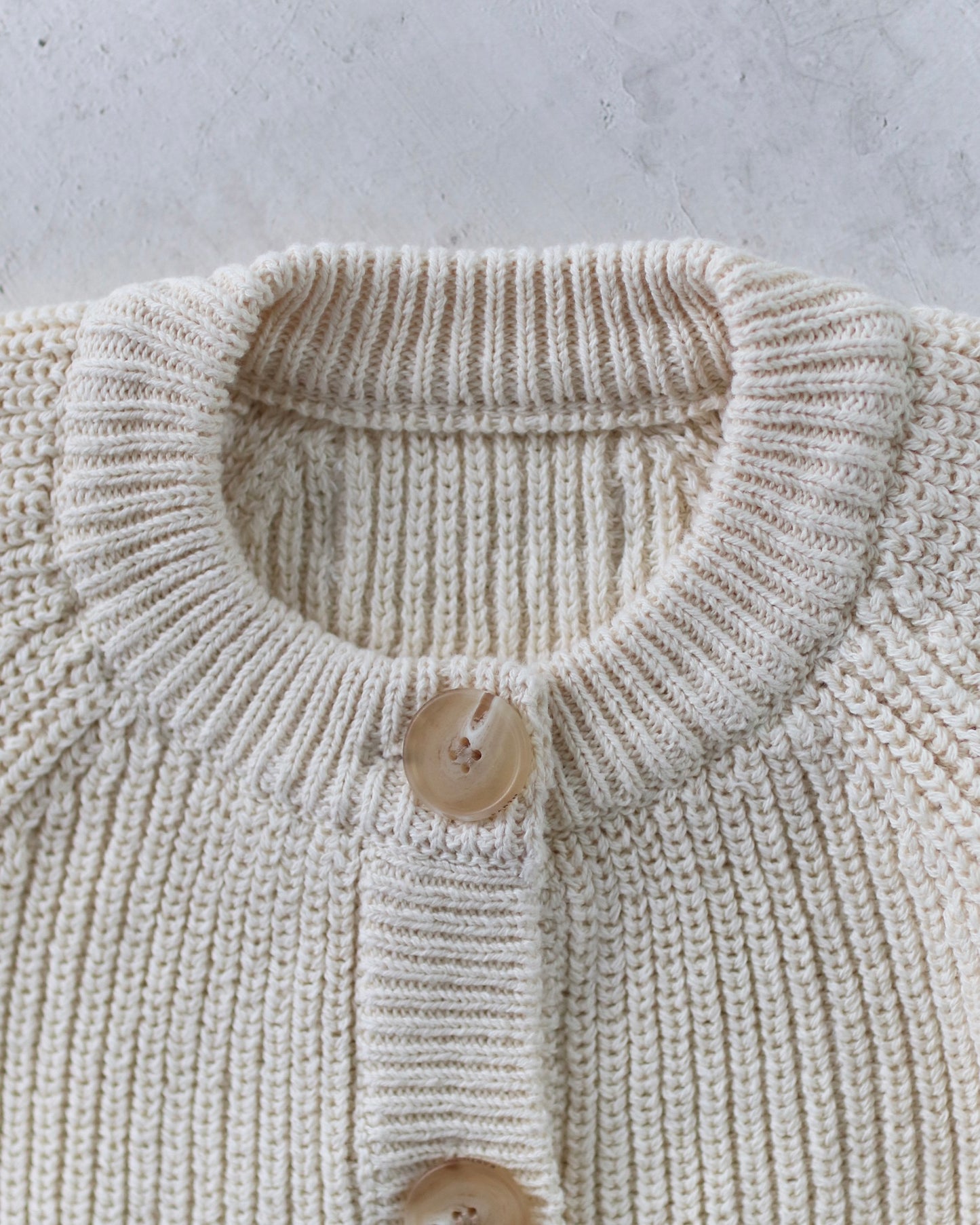 Button knit jumpsuit - Cream [EARTH THE ARCHIVE] (26AW)